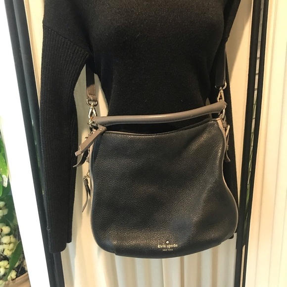 Vintage Genuine Kate Spade NY Crossbody pebbled leather shoulder bag tot… - Picture 2 of 9